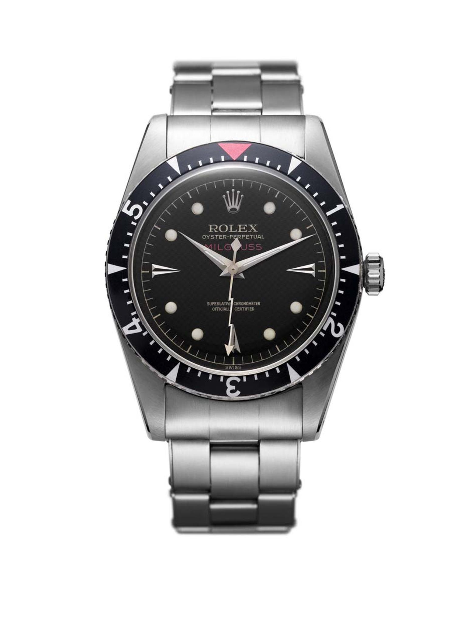 Rolex Milgauss 1956 anti magnetic watch was adopted by